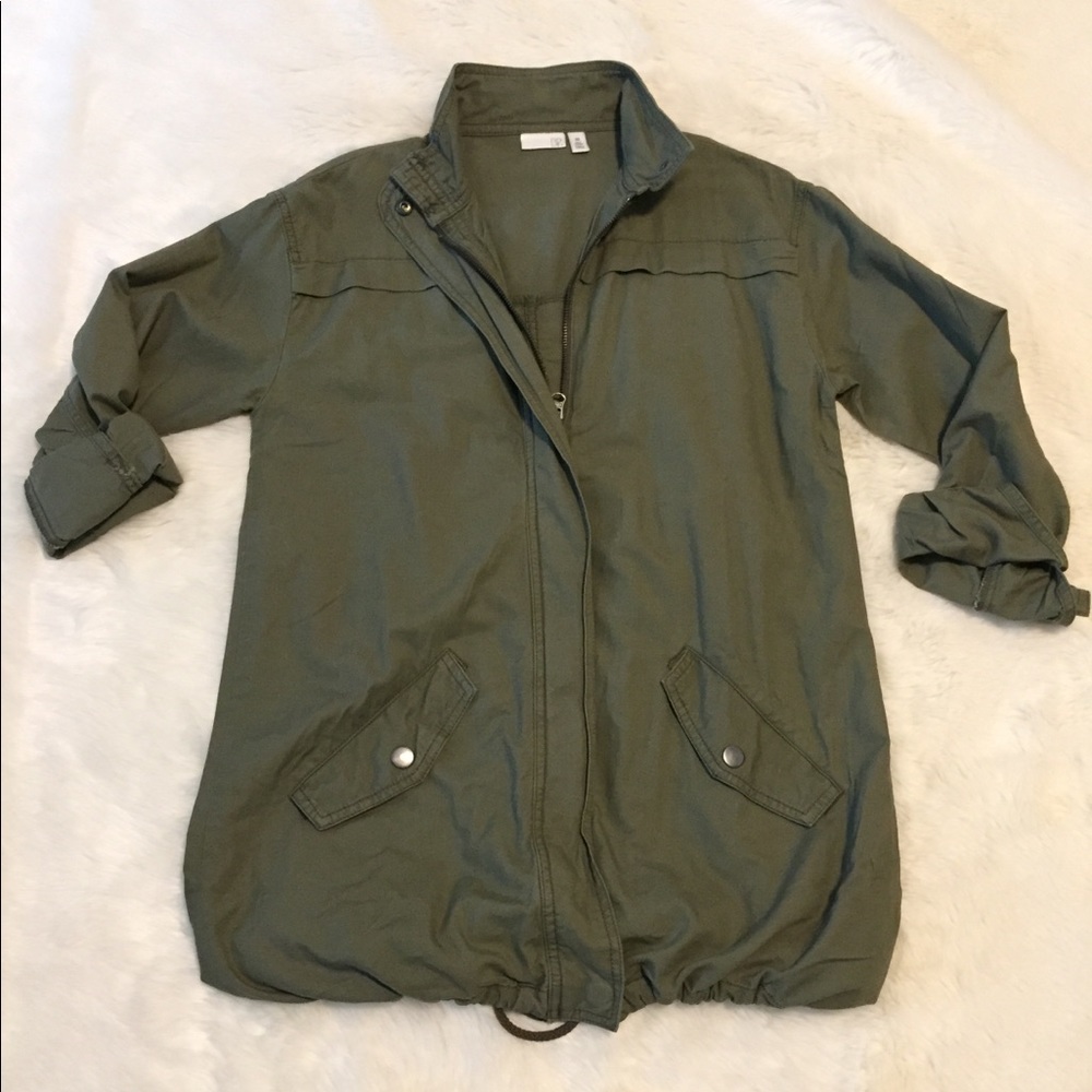SALE- NWOT- olive military inspired jacket